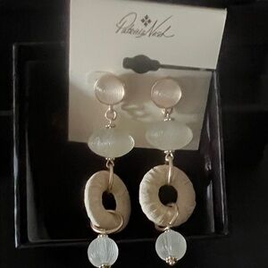 Patricia Nash Elegant Gold and Cream Earrings
